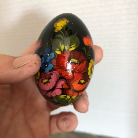 Vtg Hand Painted Ukrainian Egg - Picture 9 of 10